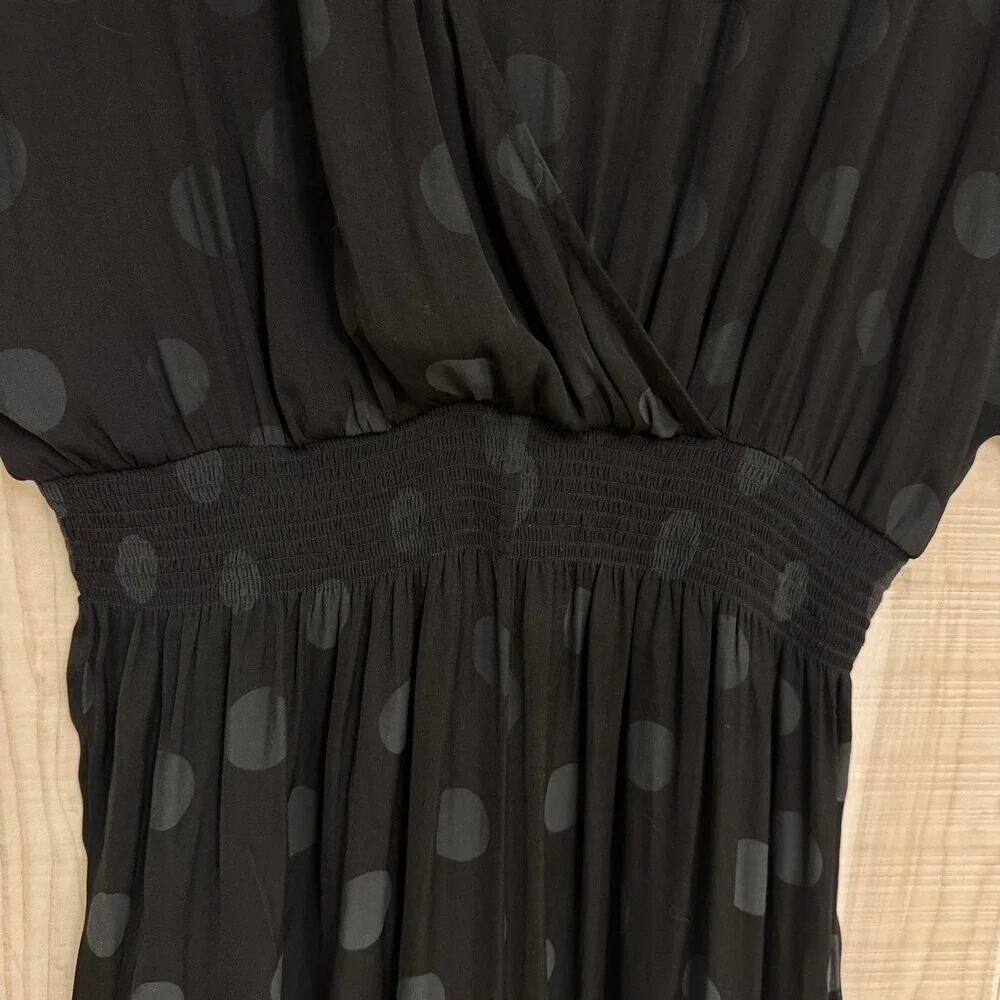 Madewell Wrap-Front Smock-Waist Jumpsuit in Dot Jacquard Size Medium